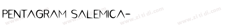 pentagram salemica字体转换